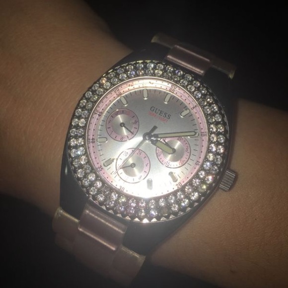 guess bedazzled watch